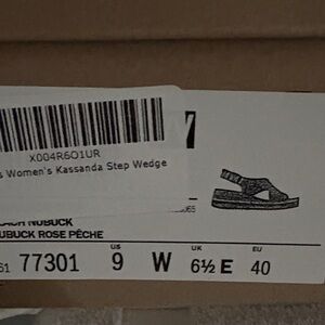 Clarks Kassandra Step Wedge Sandals - Black